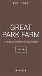 Mobile Screenshot of greatparkfarm.co.uk